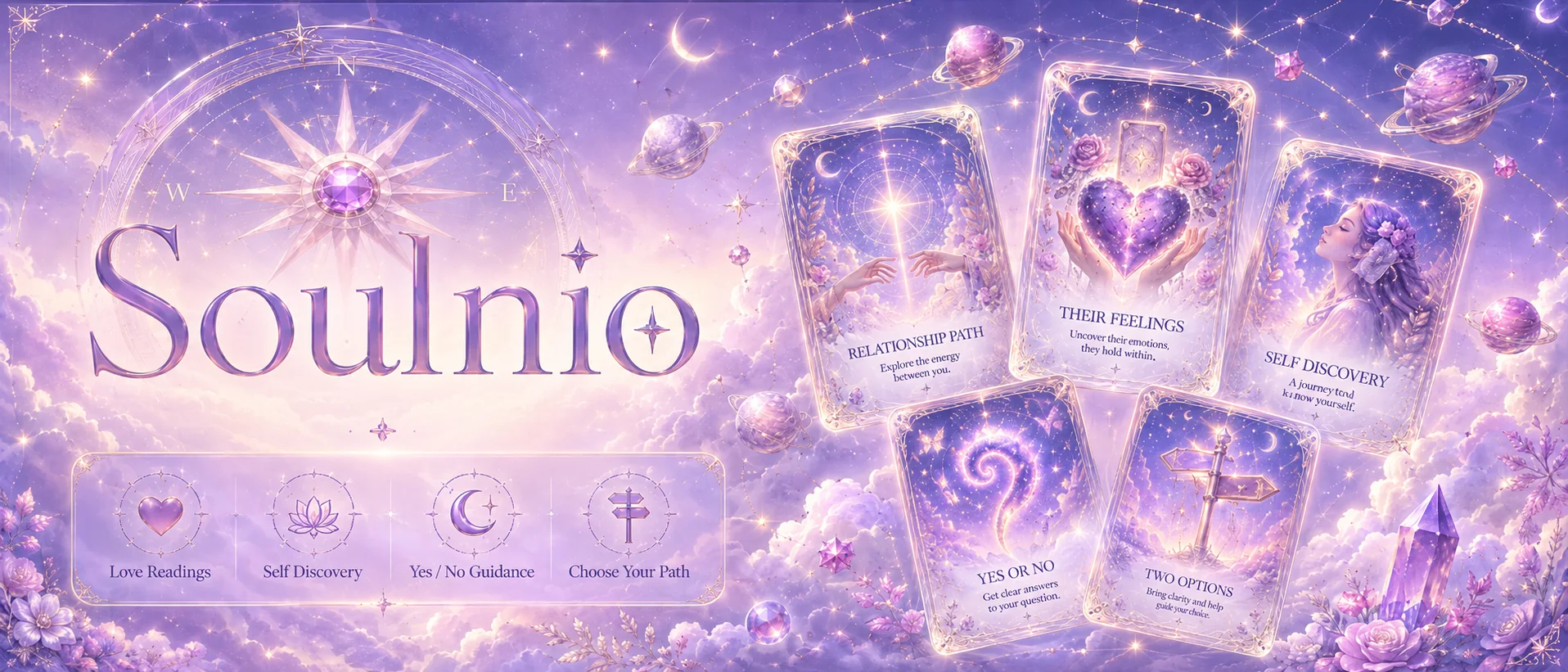 SoulNio 灵感塔罗与自我探索宣传图